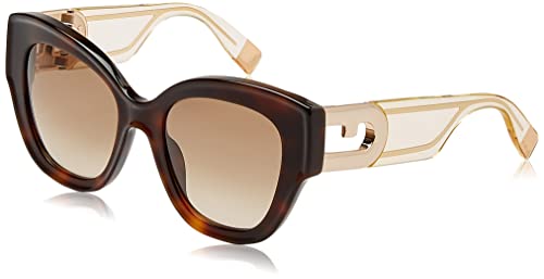 Furla Unisex SFU596V okulary przeciwsłoneczne, brązowe, 52, brązowy, 52