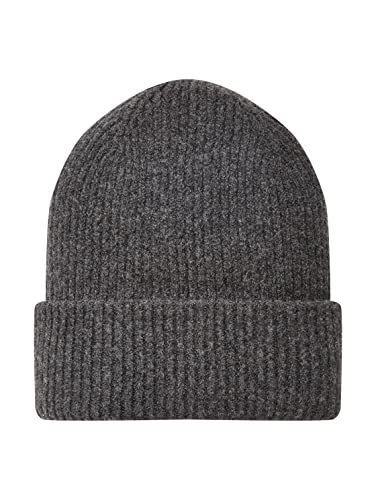 TOM TAILOR Denim Damski Czapka z dzianiny Basic 1034581, 10522 - Shale Grey Melange, ONESIZE