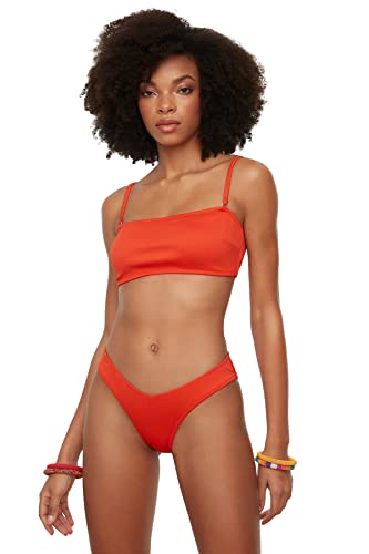 Trendyol Women's biustonosz z dekoltem w kształcie litery V, styl Brick, 36