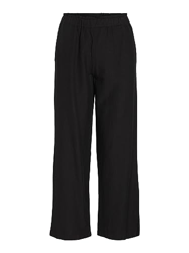 Vila Damskie spodnie Mid-Rise, czarny, 40