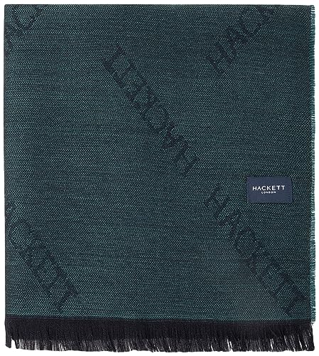 Hackett London Męski szalik Tonal Tossed Hackett, Zielony (leśny zielony), Rozmiar uniwersalny