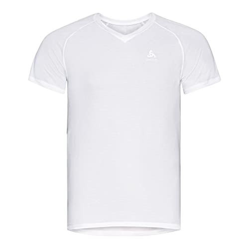 Odlo Męski top Bl S/S Active Everyday Eco 2p z dekoltem w serek, biały-czarny, S