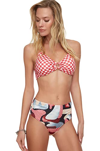 Trendyol Damski normalny stan normalny dół od bikini, Wiele kolorów, 44