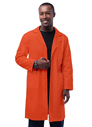Adar Universal Laboratorium Bluzki unisex - Klasyczna bluzka Laboratoryjna 39 cali, Mandarynka pomarańczowa, 34