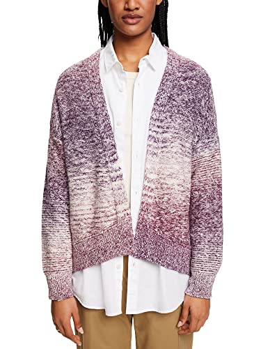 edc by ESPRIT kardigan damski, 502/Dark Purple 3, XL