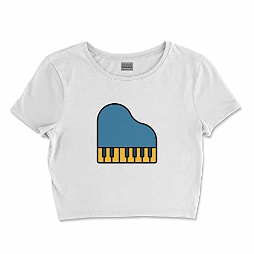 Bona Basics, Koszulka damska z nadrukiem cyfrowym,%100 bawełna, biała, casualowa, topy damskie, rozmiar: XL, biały, XL Krótki