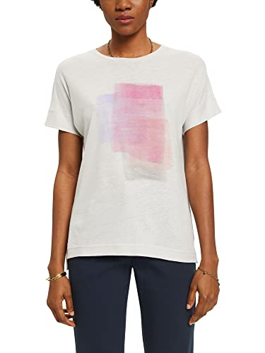ESPRIT Collection T-shirt damski, 050/pastelowy szary, XXL