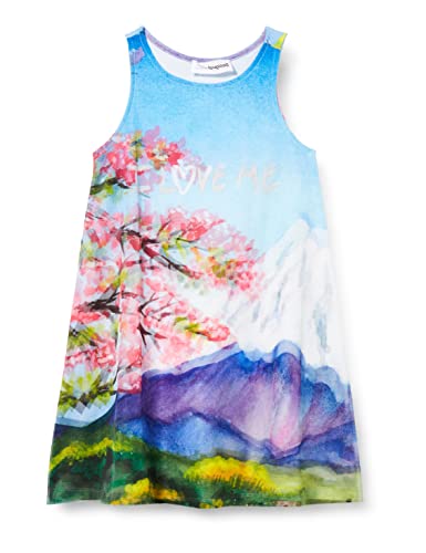 Desigual Dziecięca sukienka z dzianiny PRADERA, niebieski, 5-6 Lata