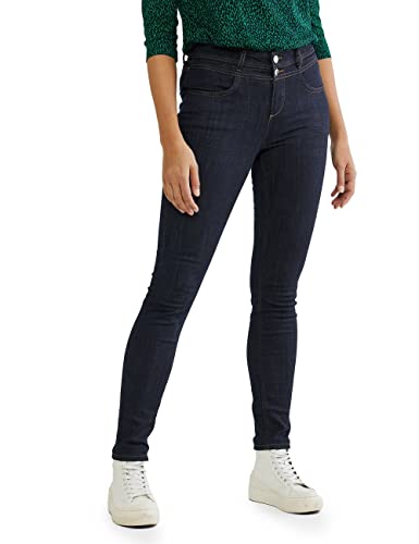 Street One Damskie spodnie jeansowe w stylu York Slim, Clean Rinsed, 32W / 30L