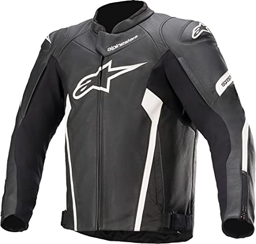 Alpinestars Faster V2 skórzana kurtka czarna/biała