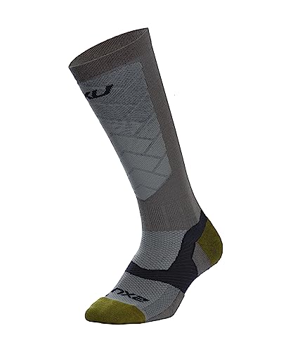 2XU Unisex Vectr Alpine skarpety kompresyjne, szare, 48, szary, 48