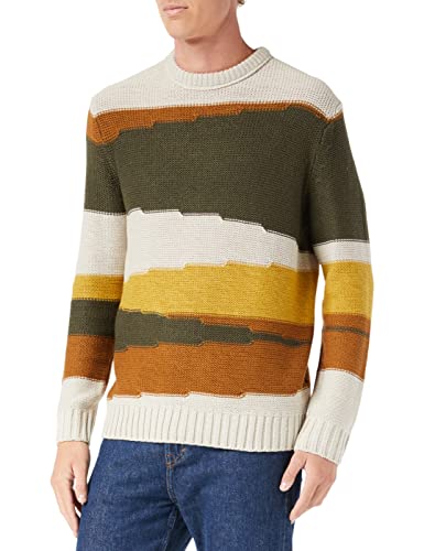 ONLY & SONS sweter męski, Srebrna podszewka/wzór: m.robe/Rosin/D. Tobacco, L