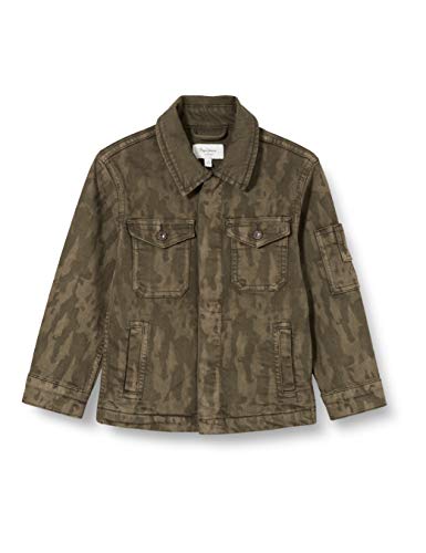 Pepe Jeans Karson Camo Kamizelka dżinsowa dla dzieci, Brązowy (765), 16