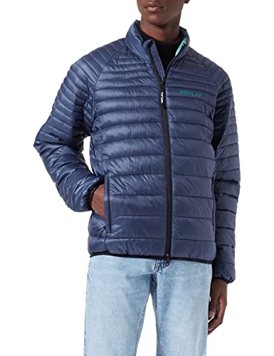 Replay Męska kurtka nylonowa, Ocean Blue 714, S