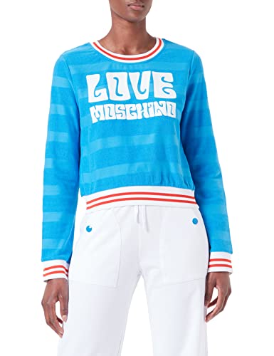Love Moschino bluza damska, jasnoniebieski, 42