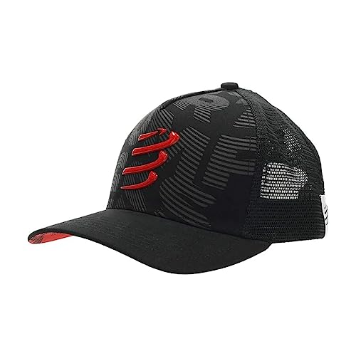 COMPRESSPORT Trucker Czapka Bieganie - SS23, czarny, rozmiar uniwersalny