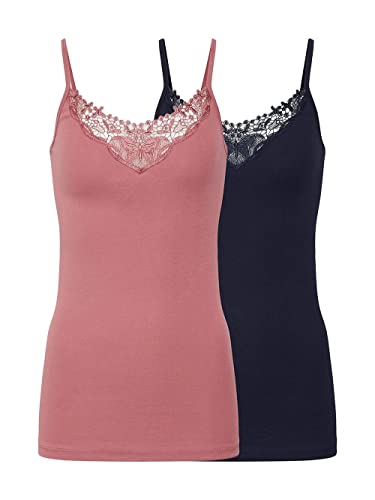 Only Kobiety Onlkira Lace Top, Różowy/Niebieski (Night Sky/Withered Rose), XS