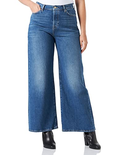 7 For All Mankind jeansy damskie, niebieski (mid blue), 32