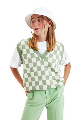 Trendyol Damski sweter z dekoltem w serek, rozmiar S