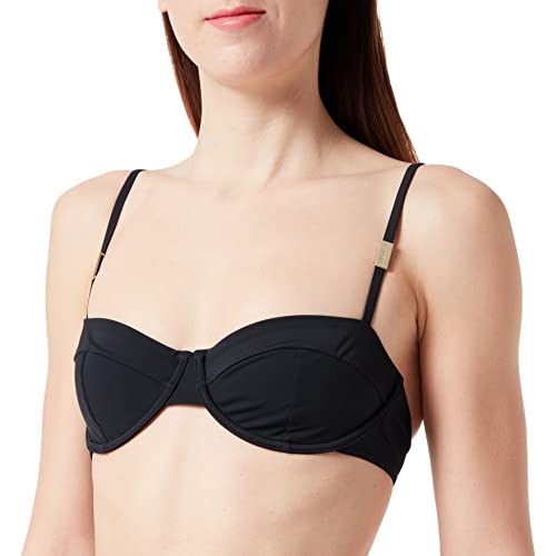 Calvin Klein Damskie biustonosze balkonowe Balconette-Uw Pvh czarne, S, Pvh Black, S