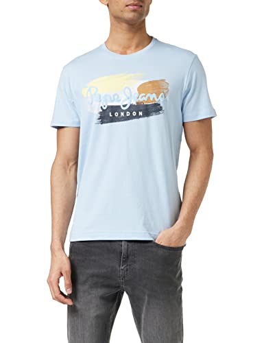 Pepe Jeans Męska koszula AEGIR, 516DAZED niebieska, XS