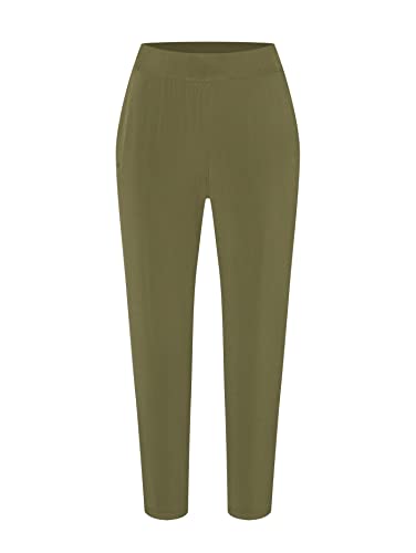 Marmot Damskie spodnie Wm's Elda Crop, oddychające spodnie do biegania, wodoodporne spodnie trekkingowe z ochroną UV, lekkie spodnie funkcyjne, zimowe Moss, S