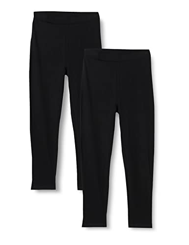 TOM TAILOR Damski Legginsy Cropped w dwupaku 1032389, 14482 - deep black, L