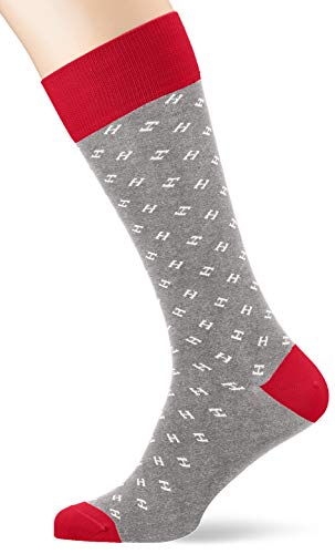 Hackett London Męskie skarpetki w kropki H, Grey (9bigrey/Red Bi), M/L