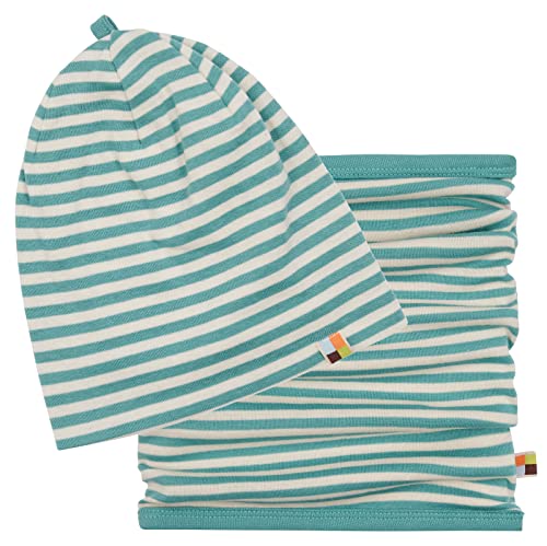 loud + proud Czapka beanie dla niemowląt, uniseks, certyfikat GOTS, Oregano., 39-41