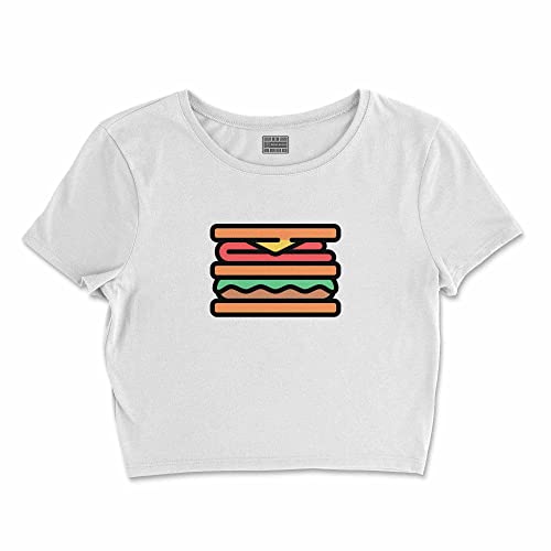 Bona Basics, Damski T-shirt basic, z nadrukiem cyfrowym, 100 bawełny, biały, swobodny, damski top, rozmiar: XL, biały, XL