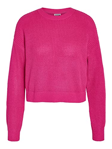 Noisy May Nmmaysa L/S O-Neck Knit Noos Sweter Damski, Różowy, S