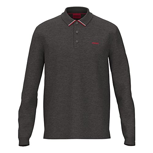 HUGO Męska koszulka polo Donol222, Dark Grey21, XS