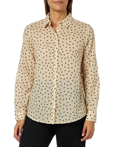 United Colors of Benetton Koszula męska, Jasny Beżowy Kwiatowy Wzór 67j, XL