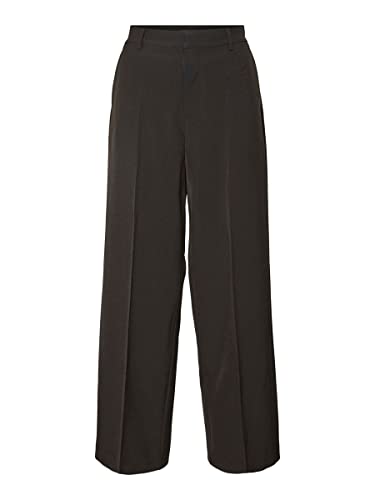 bestseller a/s Vmthea Mr Wide Pleat Noos spodnie damskie, czarny, 42W / 34L