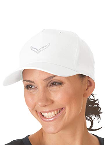 Trigema Damen Baseballmütze Schwinge Czapka z daszkiem Damski, Biały - Weiß (weiß 001), rozmiar uniwersalny