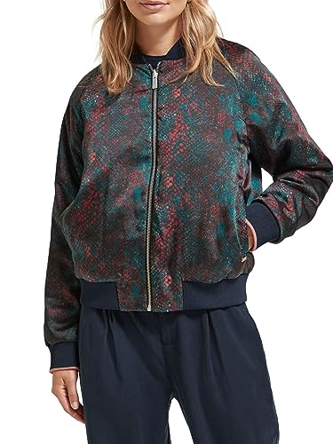 Scotch & Soda Damska kurtka bomberka dwustronna, Snake 6667, XL