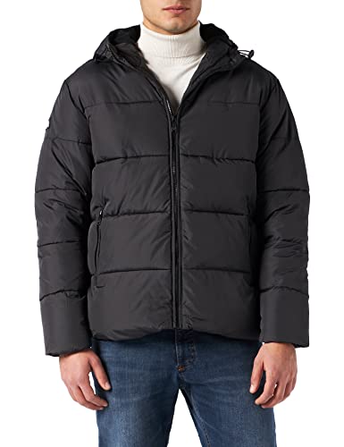 Lonsdale Męska kurtka zimowa Garker z kapturem, czarny, 3XL