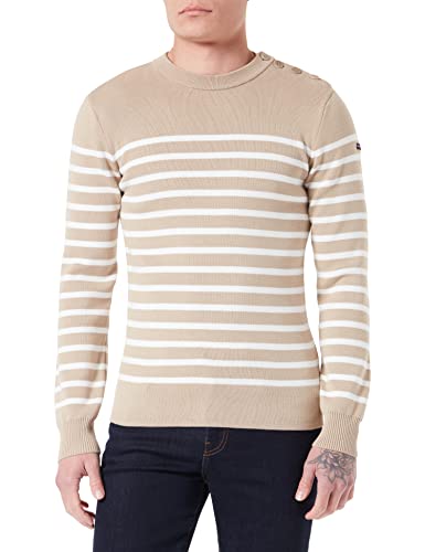 Armor Lux Sweter męski Marin Groix Homme, Dune/Milk, 3XL