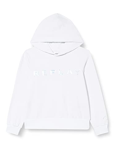 Replay Chłopięca bluza z kapturem, 012 masło białe, 14 lat