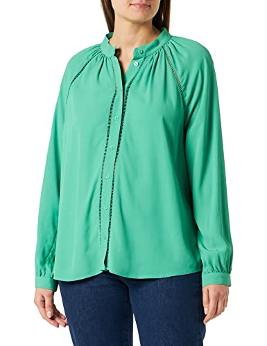 Seidensticker Damska bluzka o regularnym kroju z długim rękawem, zielona, 36, zielony, 36