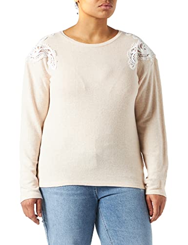 Naf Naf Damska koszulka Patchy Ml t, beżowy Chine, L