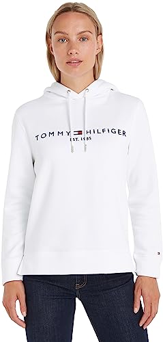 Tommy Hilfiger Damska bluza z kapturem Heritage Hilfiger Ls z kapturem, biała, XXS
