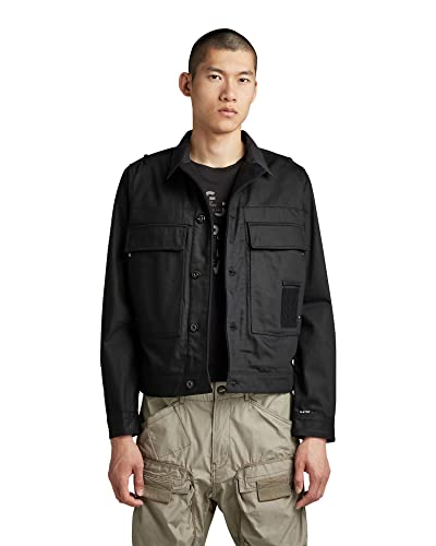 G-STAR RAW Uniseks Utility Flap Pocket T-shirt męski, Czarny (Pitch Black D20628-c526-a810), S