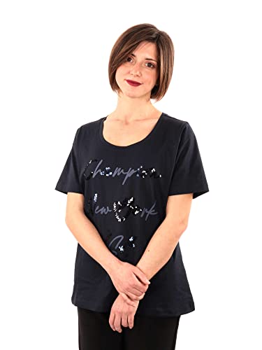 Champion Damska koszulka Legacy Easywear 2.0 S/S, granatowa, M