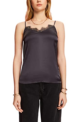ESPRIT Damska bluzka 112EE1F316, 010/ANTHRACITE, XL