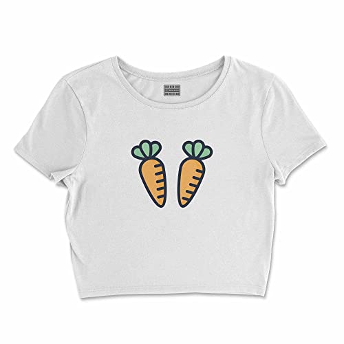 Bona Basics, Damski T-shirt basic, z nadrukiem cyfrowym, 100 bawełny, biały, swobodny, damski top, rozmiar: L, biały, L Krótki