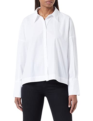 Sisley Koszulka damska 5WMELQ036, biała 101, L