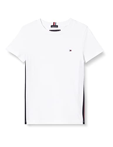 Tommy Hilfiger Chłopięce KB0KB07677 Inne dzianinowe topy, białe