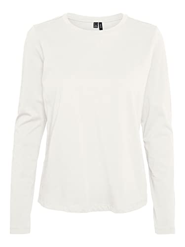 VERO MODA Damska koszulka Vmpaula L/S Noos, Snow White, XL
