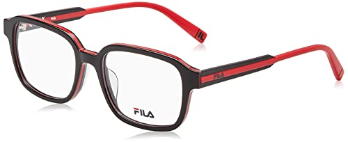 FILA VFI303 okulary, czarny top + siatka, 51 dla mężczyzn, czarny na górze + czerwony, czarny u góry + czerwony
